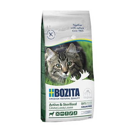 Bozita Active & Sterilised Grain Free Lamb - Sucha Karma Dla Kotów Wychodzących Po Sterylizacji - 2Kg