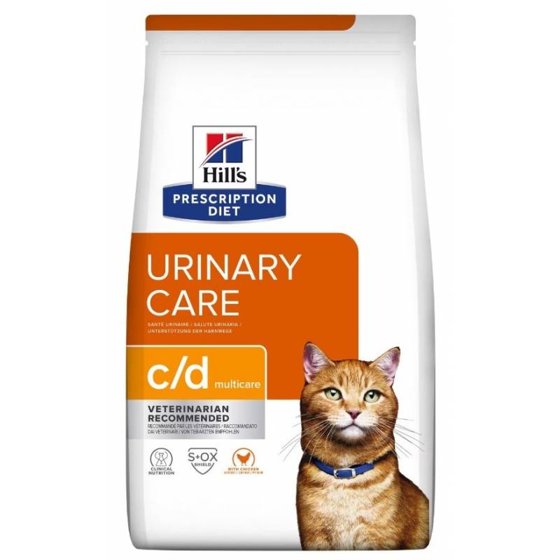 Hill's Prescription Diet Feline C/D Urinary Care - Sucha Karma Dla Kotów Z Chorobami Układu Moczowego - 1,5 Kg