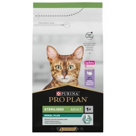 Purina Pro Plan Sterilised Optirenal Bogata W Indyka - Sucha Karma Dla Kota - 1,5Kg