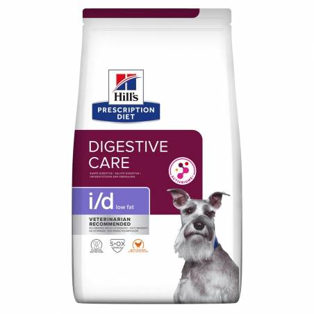 Hill's Prescription Diet Low Fat I/D Canine - Sucha Niskotłuszczowa Karma Dla Psa - Ochrona Układu Pokarmowego - 1,5 Kg