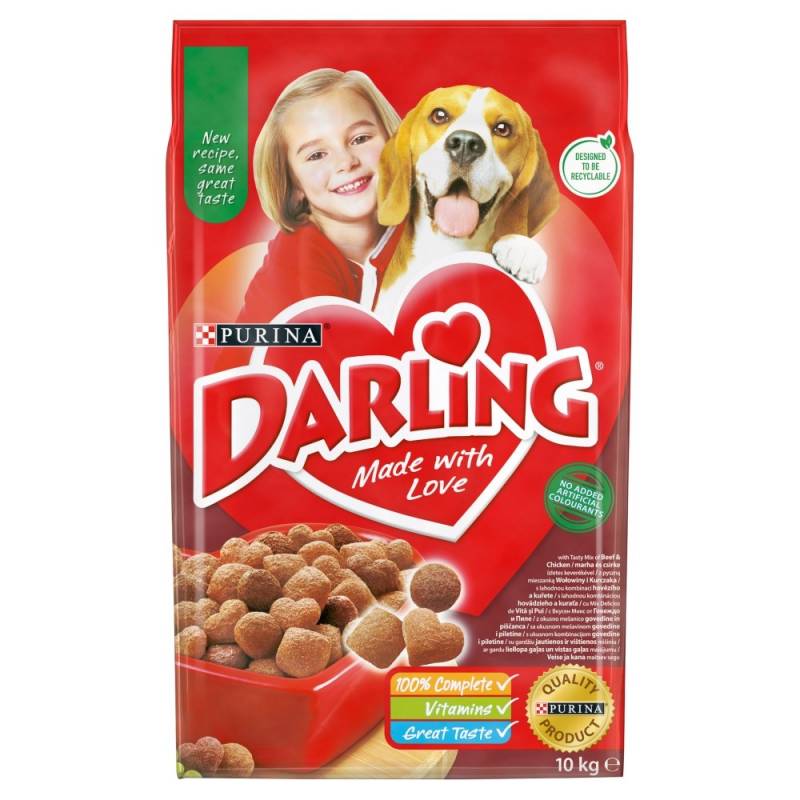 Purina Darling Wołowina Z Kurczakiem - Sucha Karma Dla Psa - 10 Kg