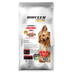 Biofeed Euphoria Breeder Adult Mini Dla Dorosłych Psów Ras Miniaturowych Z Wołowiną 2Kg