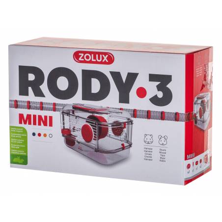 Zolux Rody 3 Mini - Klatka Dla Gryzoni - Czerwona