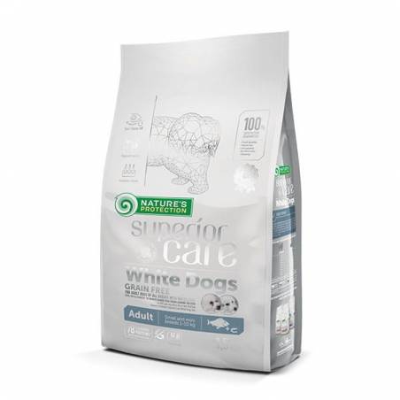 Nature's Protection White Dogs Grain Free Białoryba Adult Small And Mini Breeds 1.5Kg