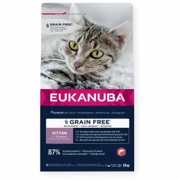 Eukanuba Grain Free Kitten Salmon - Sucha Karma Dla Kota - 2 Kg