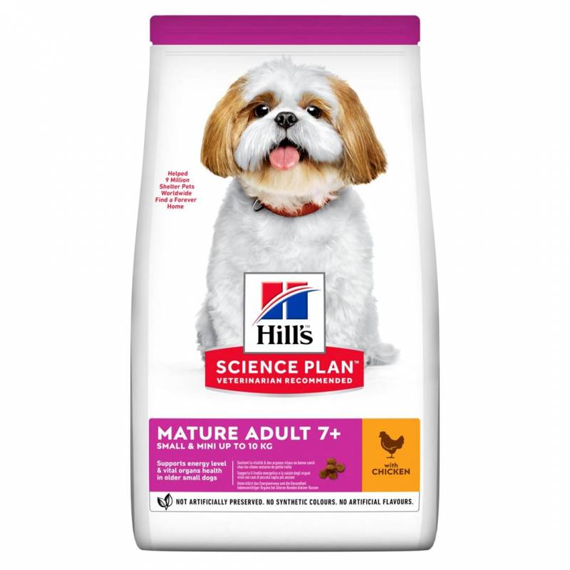 Hill's Science Plan Canine Mature Adult Small & Mini - Sucha Karma Z Kurczakiem Dla Psów Starszych Małych Ras - 1,5 Kg