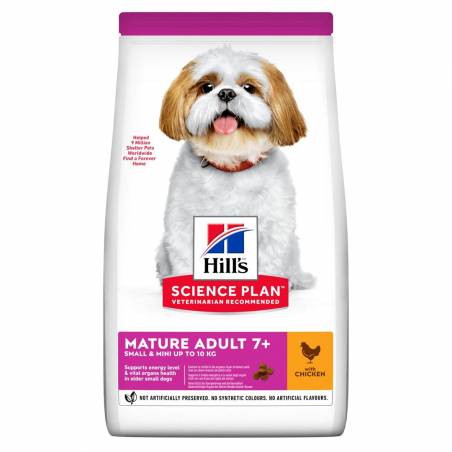 Hill's Science Plan Canine Mature Adult Small & Mini - Sucha Karma Z Kurczakiem Dla Psów Starszych Małych Ras - 1,5 Kg