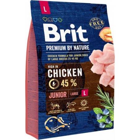 Brit Premium By Nature Junior L - Sucha Karma Dla Szczeniąt Dużych Ras - 3 Kg