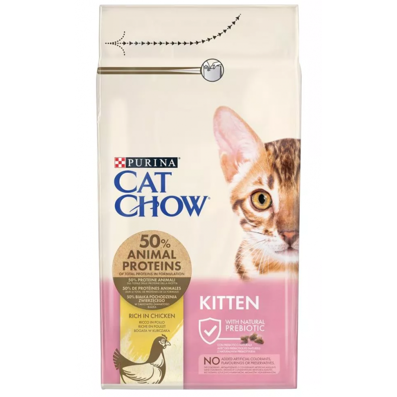 Purina Cat Chow Kitten Chicken - Sucha Karma Dla Kociąt - 1,5 Kg