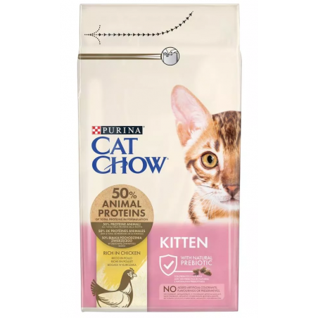 Purina Cat Chow Kitten Chicken - Sucha Karma Dla Kociąt - 1,5 Kg