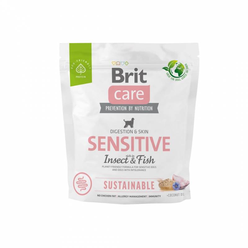 Brit Care Sustainable Sensitive Insect & Fish - Sucha Karma Dla Psa - 1 Kg