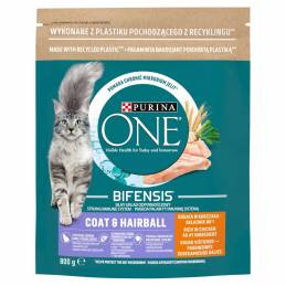 Purina One Bifensis Coat & Hairball Kurczak - Sucha Karma Dla Kota - 800 G