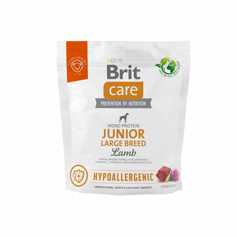 Brit Care Hypoallergenic Junior Large Breed Lamb – Sucha Karma Dla Psa - 1 Kg