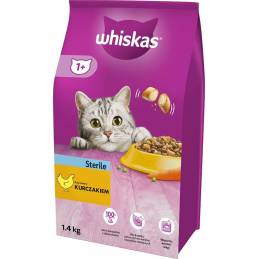 Whiskas Sterile Z Kurczakiem - Sucha Karma Dla Kotów - 1,4 Kg