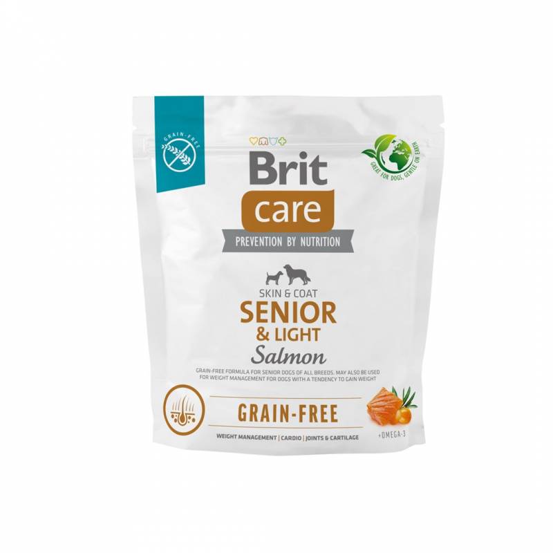 Brit Care Grain-Free Senior & Light Salmon – Sucha Karma Dla Psa - 1 Kg