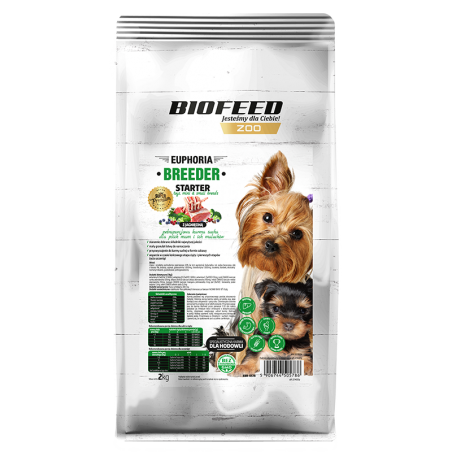 Biofeed Euphoria Breeder Starter Mini & Small Dla Psich Mam I Ich Maluchów Z Jagnięciną 2Kg