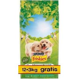 Purina Friskies Junior Z Kurczakiem - Sucha Karma Dla Szczeniąt - 12+3 Kg