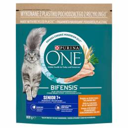 Purina One Bifensis Senior 7+ Bogata W Kurczaka I Pełne Ziarna - Sucha Karma Dla Kota - 800 G