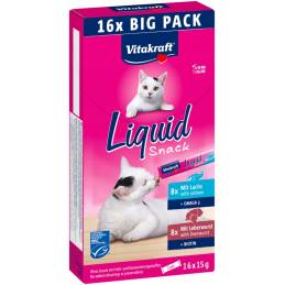 Vitakraft Cat Liquid Snack Przysmak Z Wątróbką I Łososiem 16Sztuk