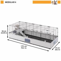 Ferplast Modular 4 Cage 179X72X56 Cm