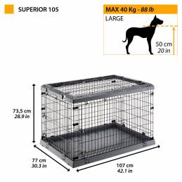 Ferplast Superior 105 - Klatka Dla Psów - 107 X 77 X 73,5 Cm