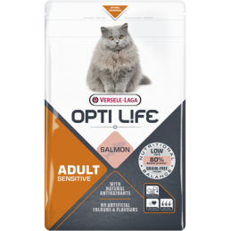 Versele Laga Opti Life Cat Sensitive 7,5Kg - Karma Dla Dorosłych, Wrażliwych Kotów [441322] 7,5Kg