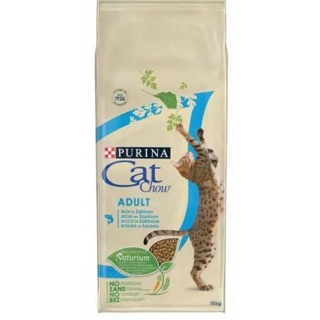 Purina Cat Chow Adult Bogata W Łososia 15Kg