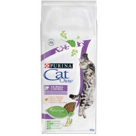 Purina Cat Chow Special Care Hairball Control Bogata W Kurczaka 15Kg