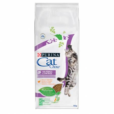 Purina Cat Chow Hairball Control 12Kg + 3Kg Gratis