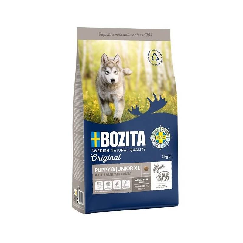 Bozita Original Puppy & Junior Xl Z Jagnięciną  - Sucha Karma Dla Psa - 12 Kg