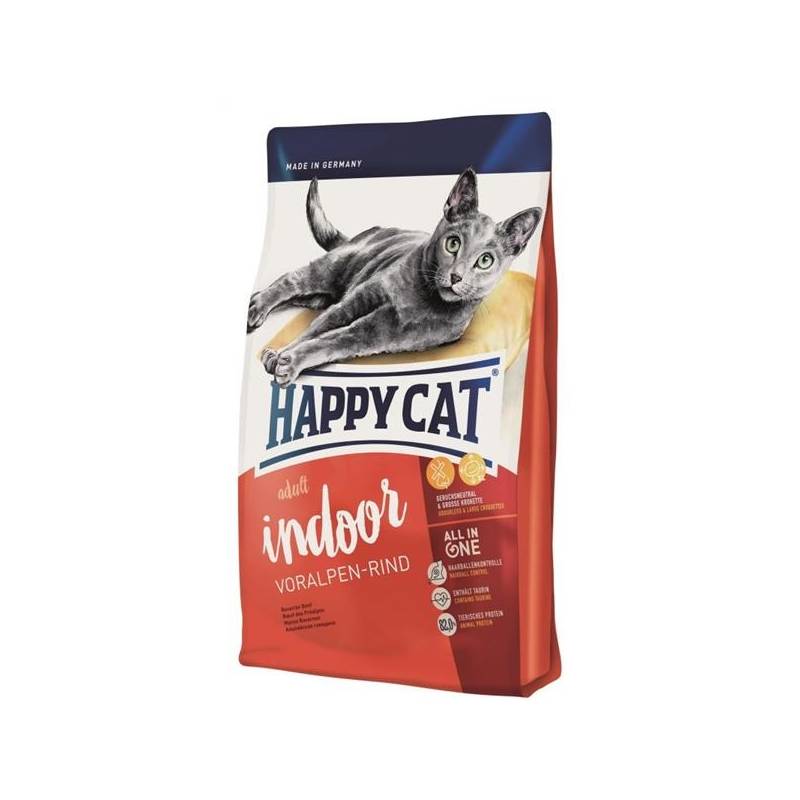 Happy Cat Fit & Well Indoor Adult Wołowina 10Kg