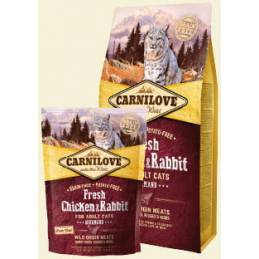 Carnilove Cat Fresh Chicken & Rabbit Gourmand For Adult 6Kg