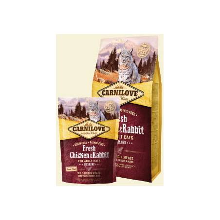 Carnilove Cat Fresh Chicken & Rabbit Gourmand For Adult 6Kg