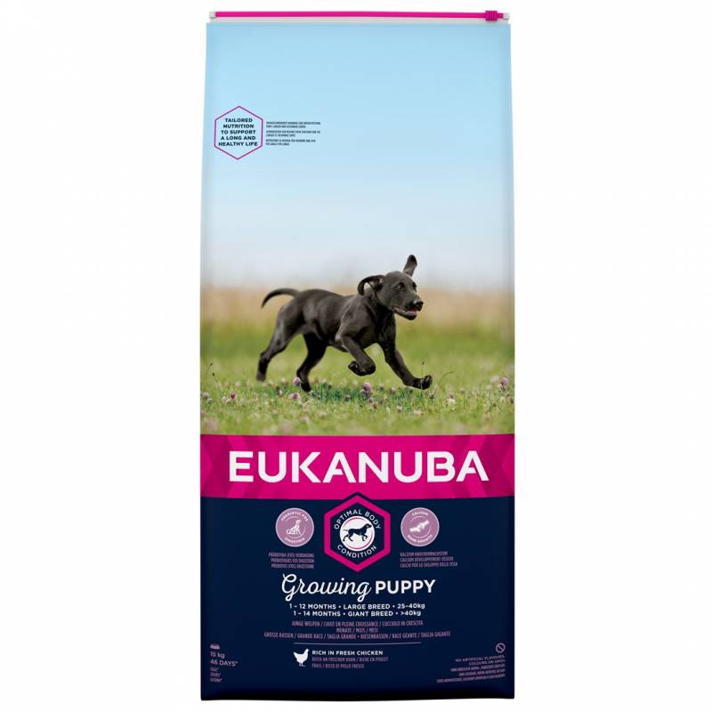 Eukanuba Growing Puppy Large Breed - Sucha Karma Dla Szczeniąt Ras Dużych - 15Kg (Wyprzedaż)