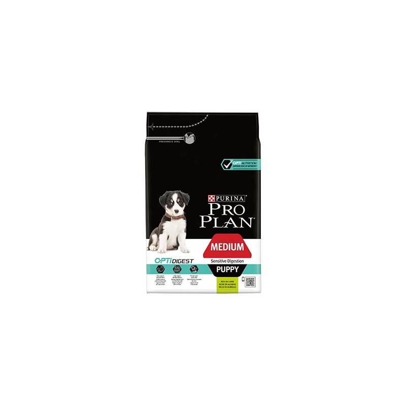 Purina Pro Plan Optidigest Medium Puppy Sensitive Jagnięcina - Sucha Karma Dla Psa - 3 Kg