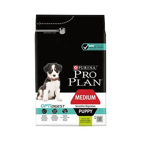 Purina Pro Plan Optidigest Medium Puppy Sensitive Jagnięcina - Sucha Karma Dla Psa - 3 Kg