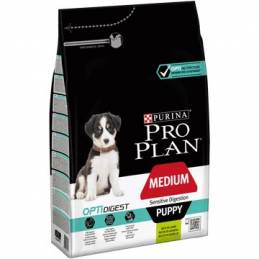 Purina Pro Plan Optidigest Medium Puppy Sensitive Jagnięcina - Sucha Karma Dla Psa - 3 Kg