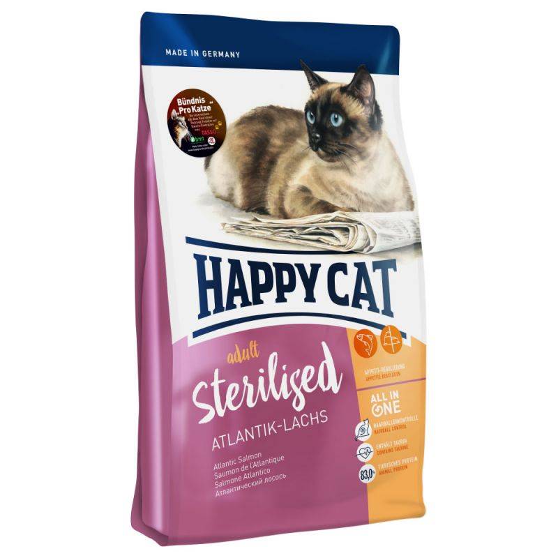 Happy Cat Supreme Sterilised Łosoś Atlantycki 4Kg