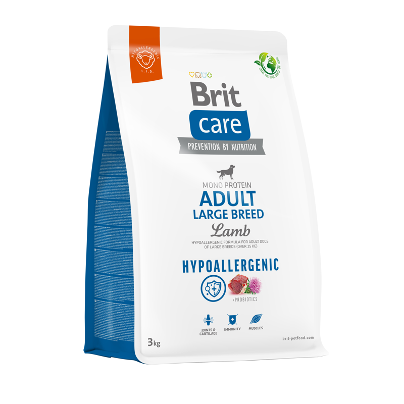 Brit Care Hypoallergenic Adult Large Breed Lamb 3Kg