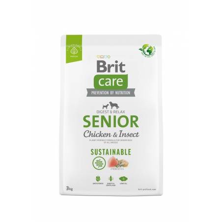 Brit Care Sustainable Senior Chicken & Insect 3Kg