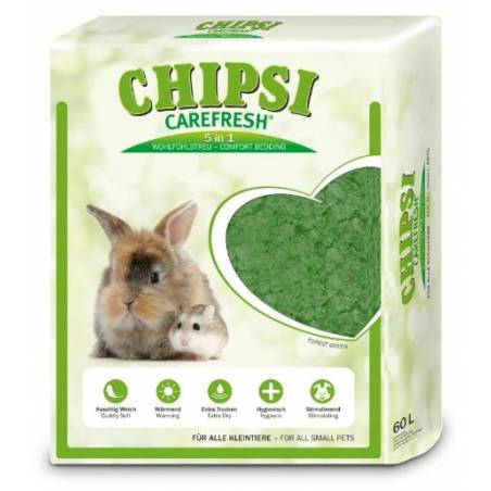 Chipsi Carefresh Forest Green 60L, 4Kg