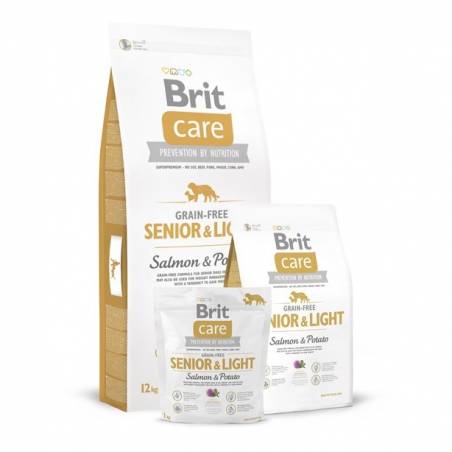 Brit Care Grain-Free Senior & Light Salmon & Potato 3Kg