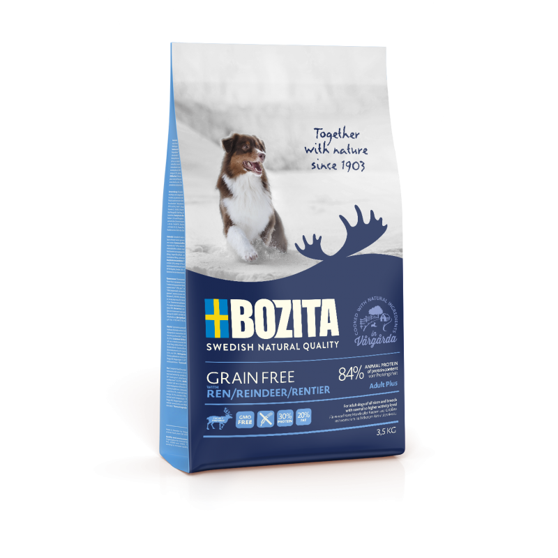 Bozita Dog Grain Free Adult Plus Reindeer 3,5 Kg