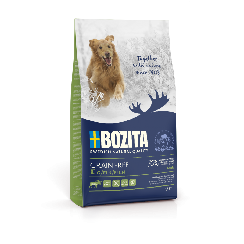 Bozita Dog Grain Free Adult Plus Elk 3,5 Kg