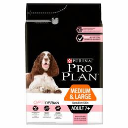 Purina Pro Plan Medium Large Adult 7+ Sensitive Skin Opti Derma Łosoś 3Kg