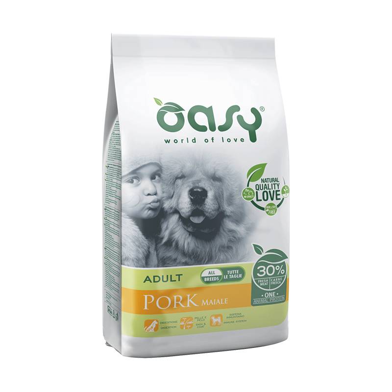 Oasy One Animal Protein Adult - Wieprzowina 2,5 Kg