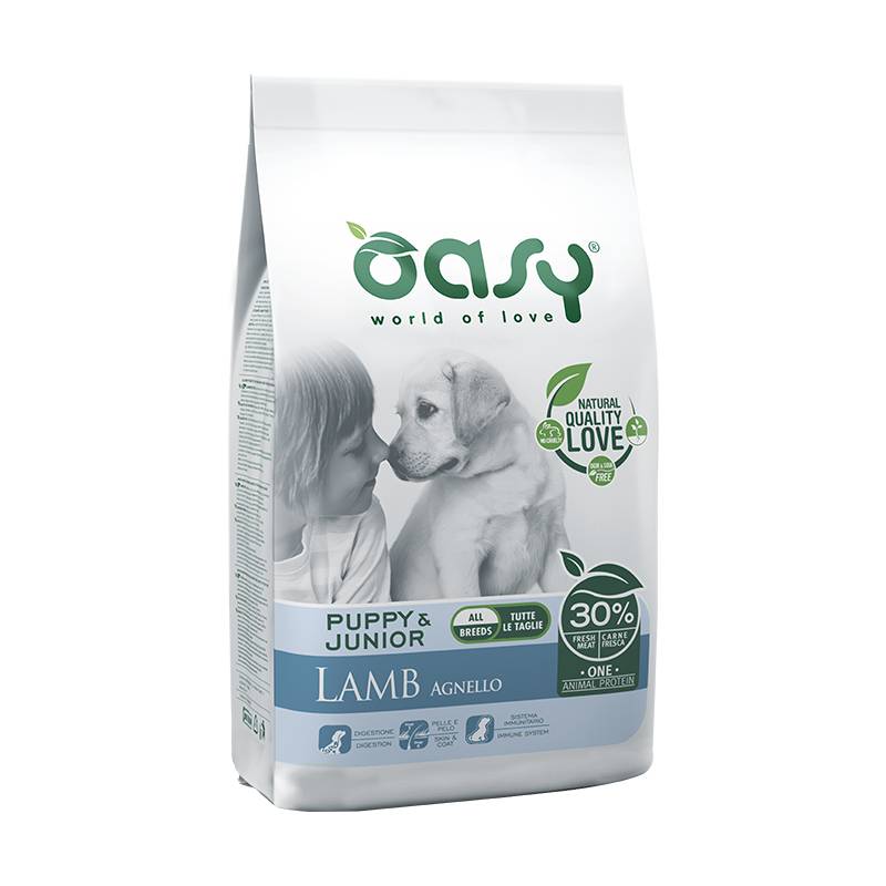 Oasy One Animal Protein Puppy & Junior - Jagnięcina 2,5 Kg