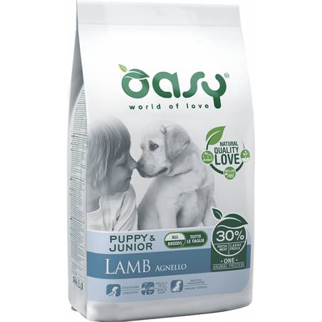 Oasy One Animal Protein Puppy & Junior - Jagnięcina 2,5 Kg