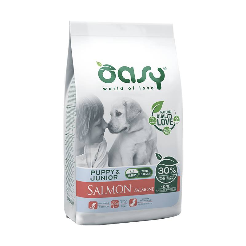 Oasy One Animal Protein Puppy & Junior - Łosoś 2,5 Kg