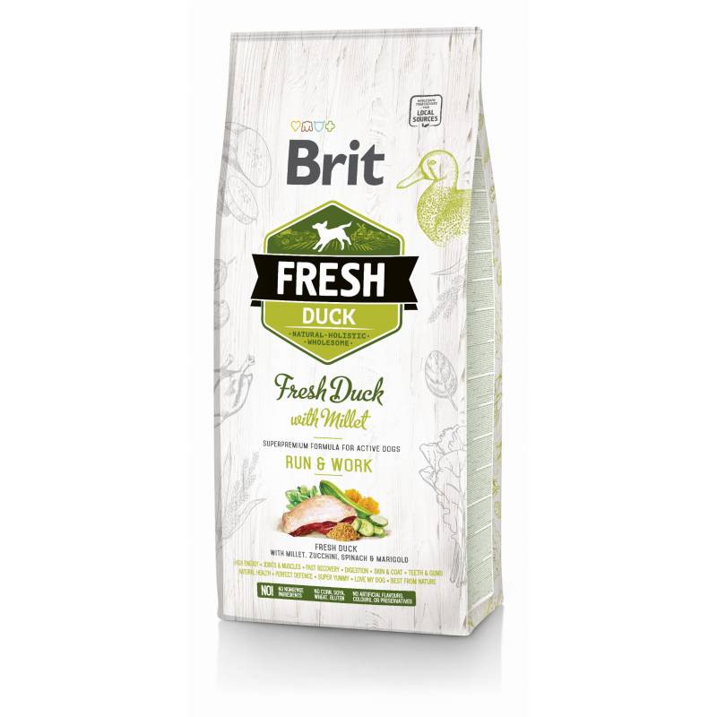 Brit Fresh Duck With Millet Active Run & Work 2,5 Kg